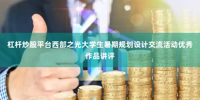 杠杆炒股平台西部之光大学生暑期规划设计交流活动优秀作品讲评