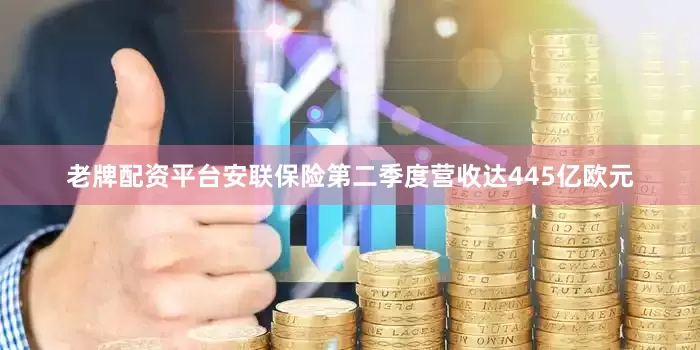 老牌配资平台安联保险第二季度营收达445亿欧元
